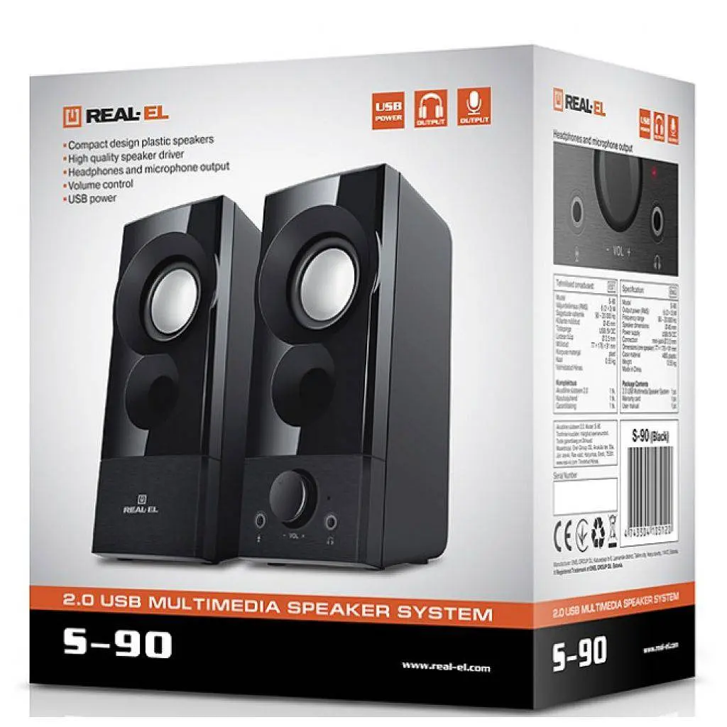 Акустическая система Real-EL 2.0 S-90 Black (EL121100011) - фото 9