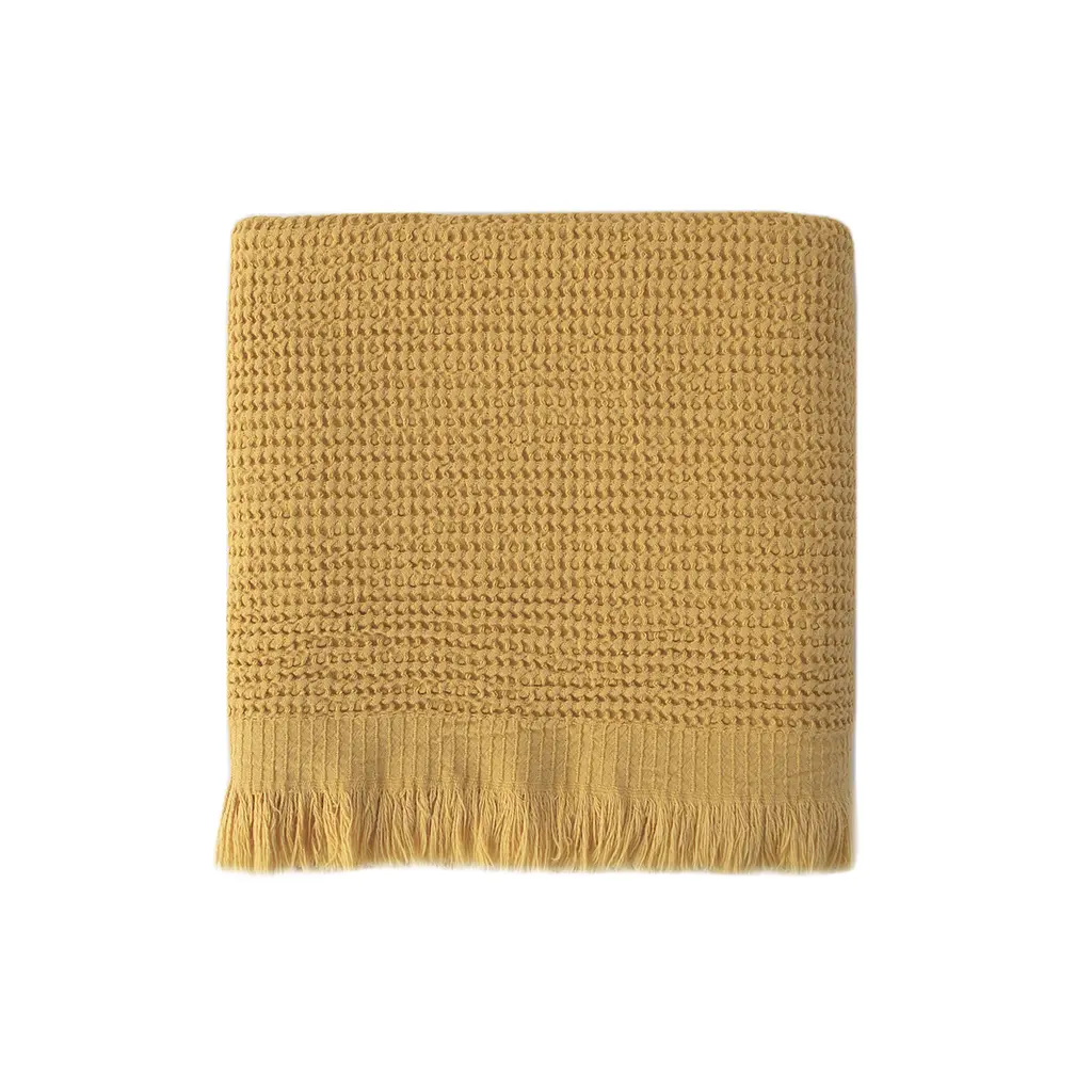 Рушник Lotus Home - Rius mustard гірчичний 90x170 - фото 2