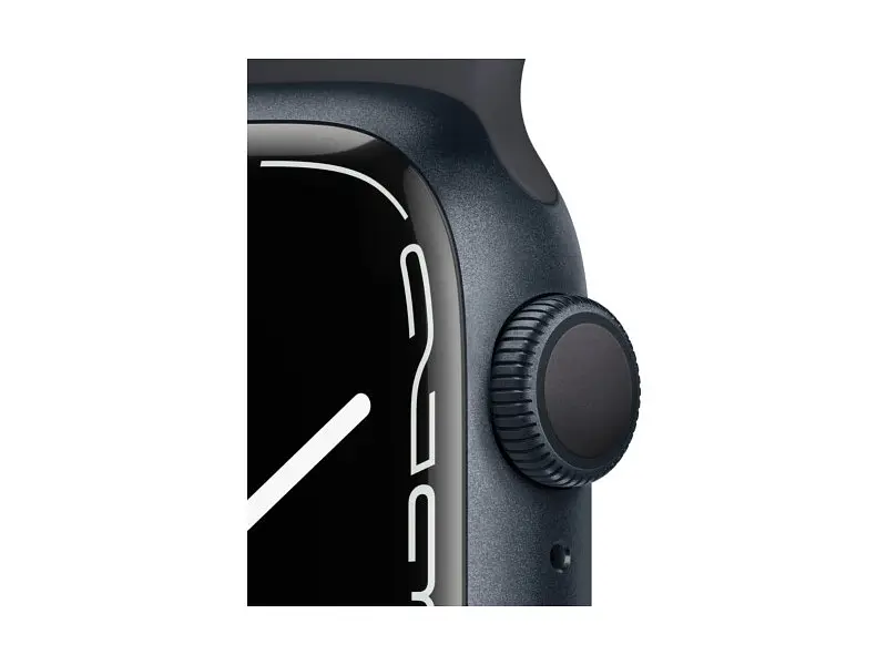 Смарт-часы Apple Watch Series 7 GPS 41mm Midnight Aluminum Case With Midnight Sport Band (MKMX3) - фото 3