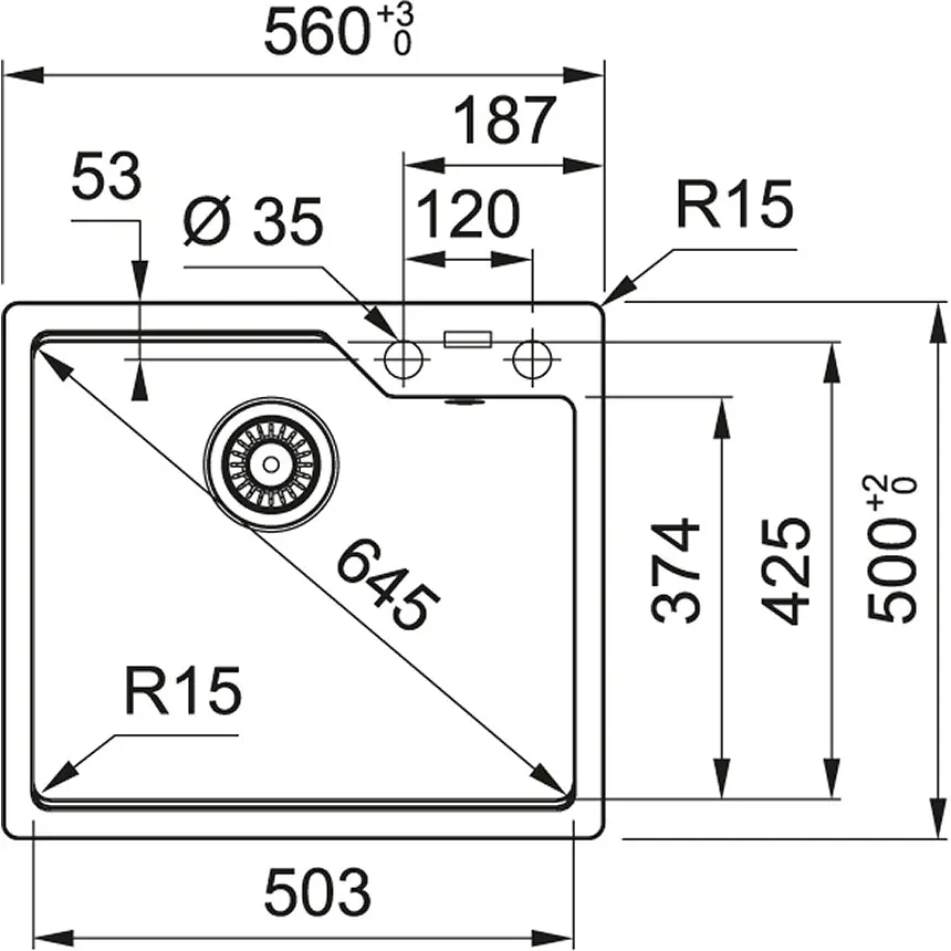 Кухонная мойка Franke Urban UBG 610-56 (114.0701.789) гранитная - врезная - Бежевый - (пластиковый коландер в комлекте) - фото 2