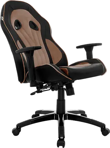 Геймерське крісло GT Racer чорне коричневе (X-2645 Black/Brown) - фото 5