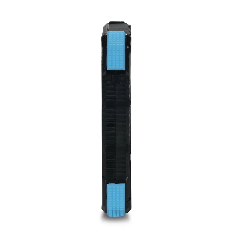 Повербанк с солнечной панелью 20000mAh Power Bank Kraft TPB-1820SLP Blue беспроводная зарядка 18W QC2.0 LED-фонарь (43-00043) - фото 3