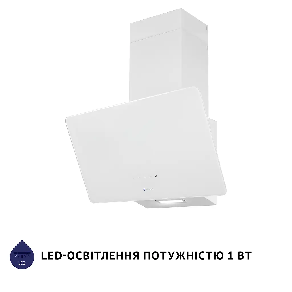 Витяжка декоративна похила Minola HVS 6224 WH 700 LED - фото 3