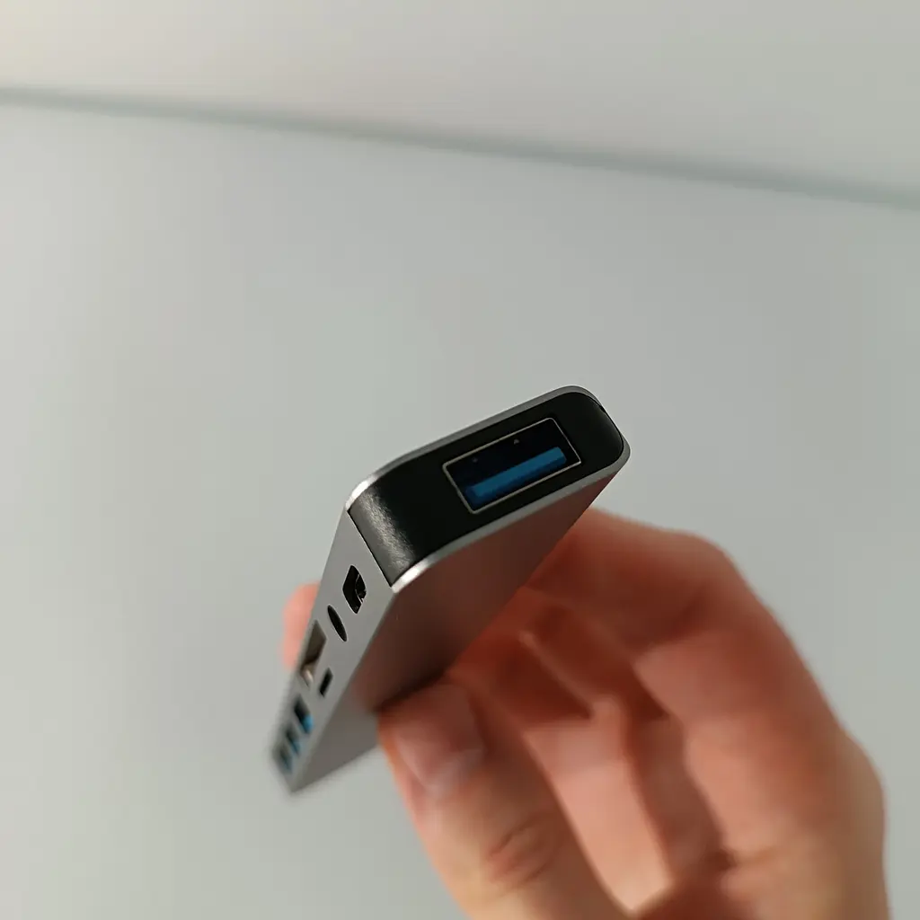 USB концентратор 8 в 1/USB хаб з 4 USB-портами, Type-C порт, TF/SD-картридер, аудіо вихід - фото 9