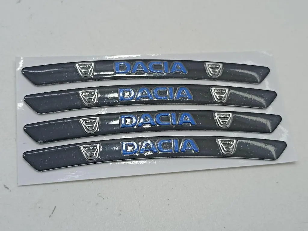 Емблема обода колеса Dacia 4 шт Алюміній наклейка на диски на скотчі - фото 3