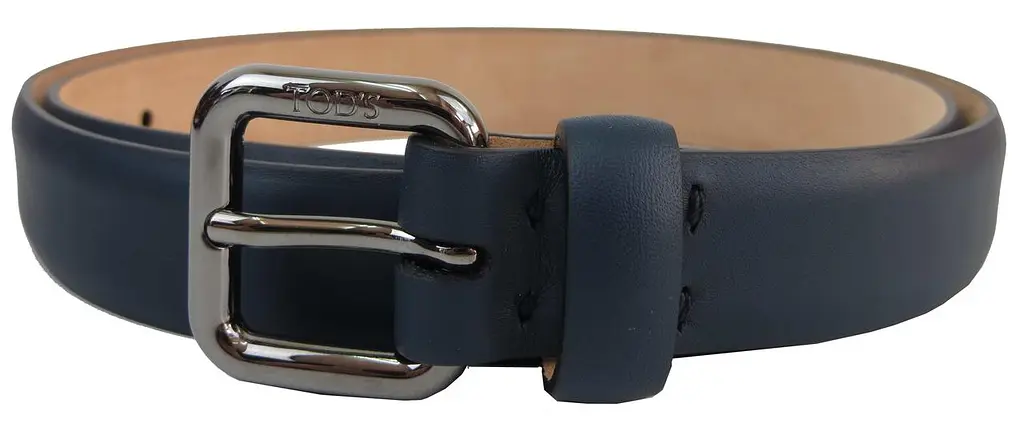 Ремінь жіночий Tod's 85-106 см 2.5 см шкіра Синій
