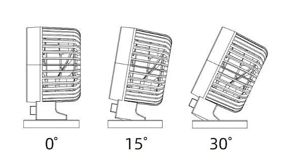 Вентилятор XO MF82 Desktop USB Dual Blade Fan настольный бежевый - фото 3