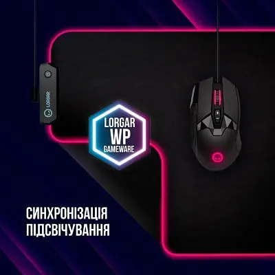 Коврик для мышки Lorgar Steller 913 RGB USB Black (LRG-GMP913) - фото 10