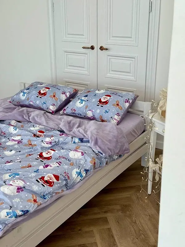 Постільна білизна двоспальне Dushka Home Сатин Плюш 21364 180х215 см - фото 3