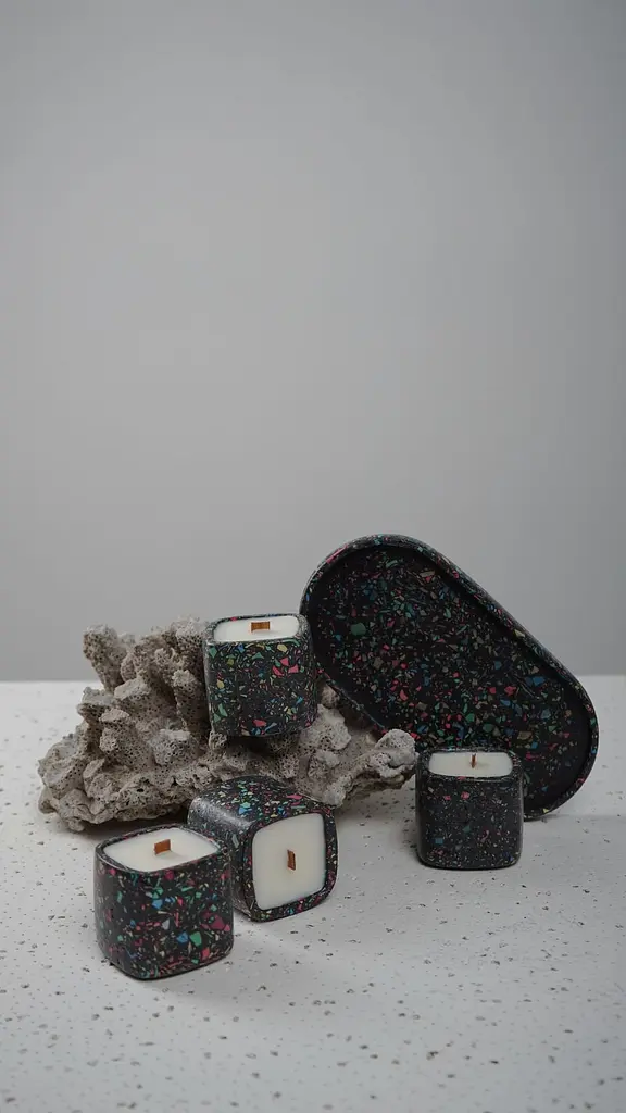 Парфумована свічка Choice Aroma Pop corn чорна 50 г - фото 4