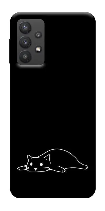 TPU чохол Demsky Lazy cat для Samsung Galaxy A32 (A326B) 5G