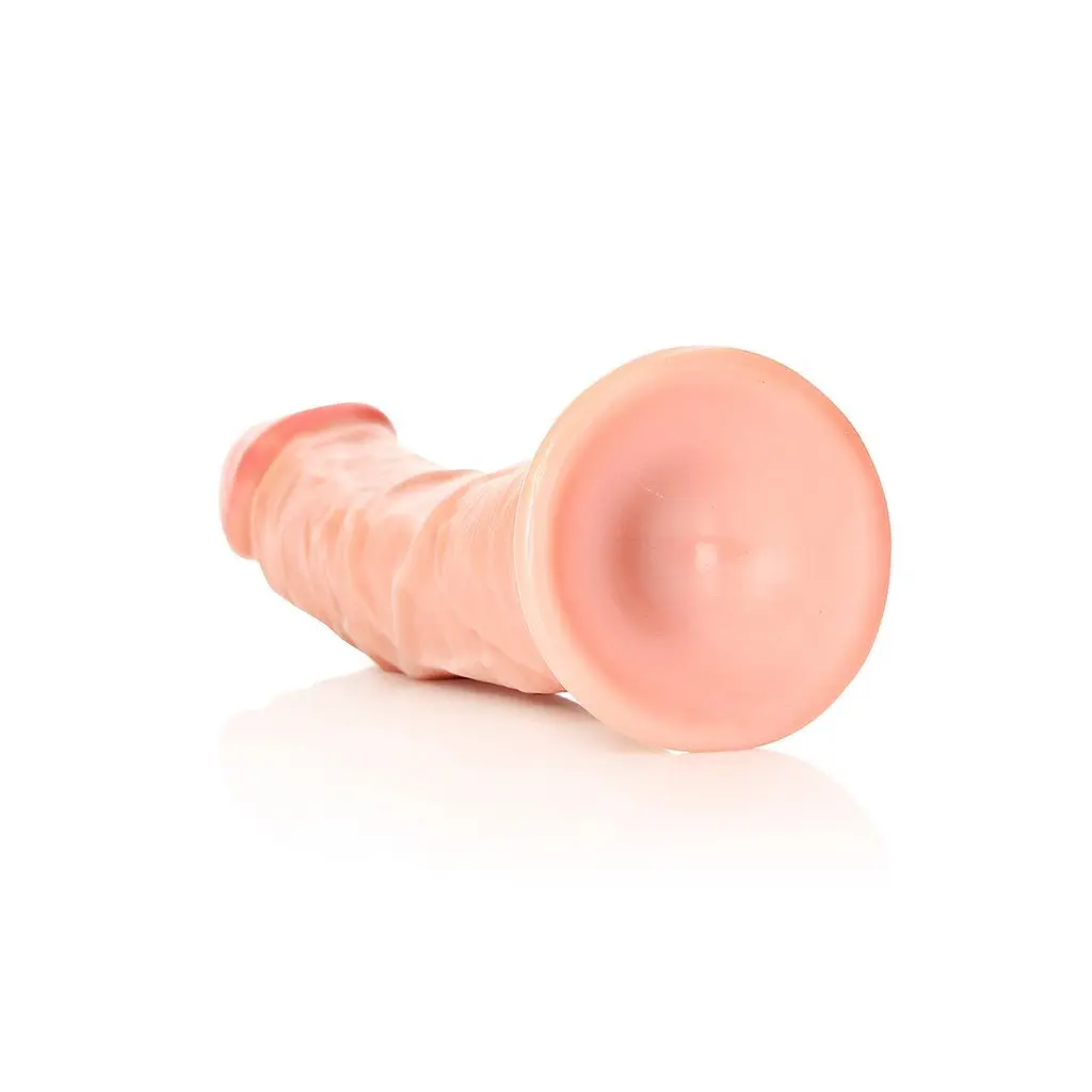 Фалоімітатор RealRock Curved Realistic 10", 28 см (тілесний) - фото 5