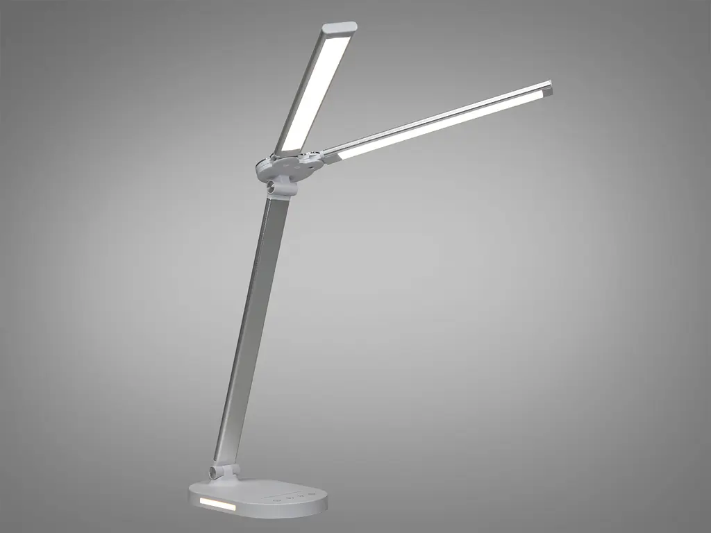 Світлодіодна настільна нічна лампа, 14 Вт, колір: хром сатин - фото 3