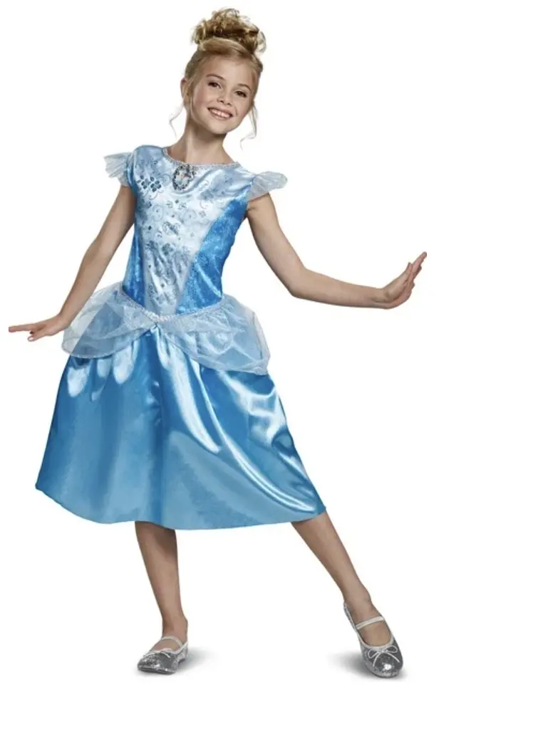 Карнавальний костюм сукня Попелюшки Disguise Disney Princess Cinderella Classic XS 3–4 роки блакитний (SKU-293)