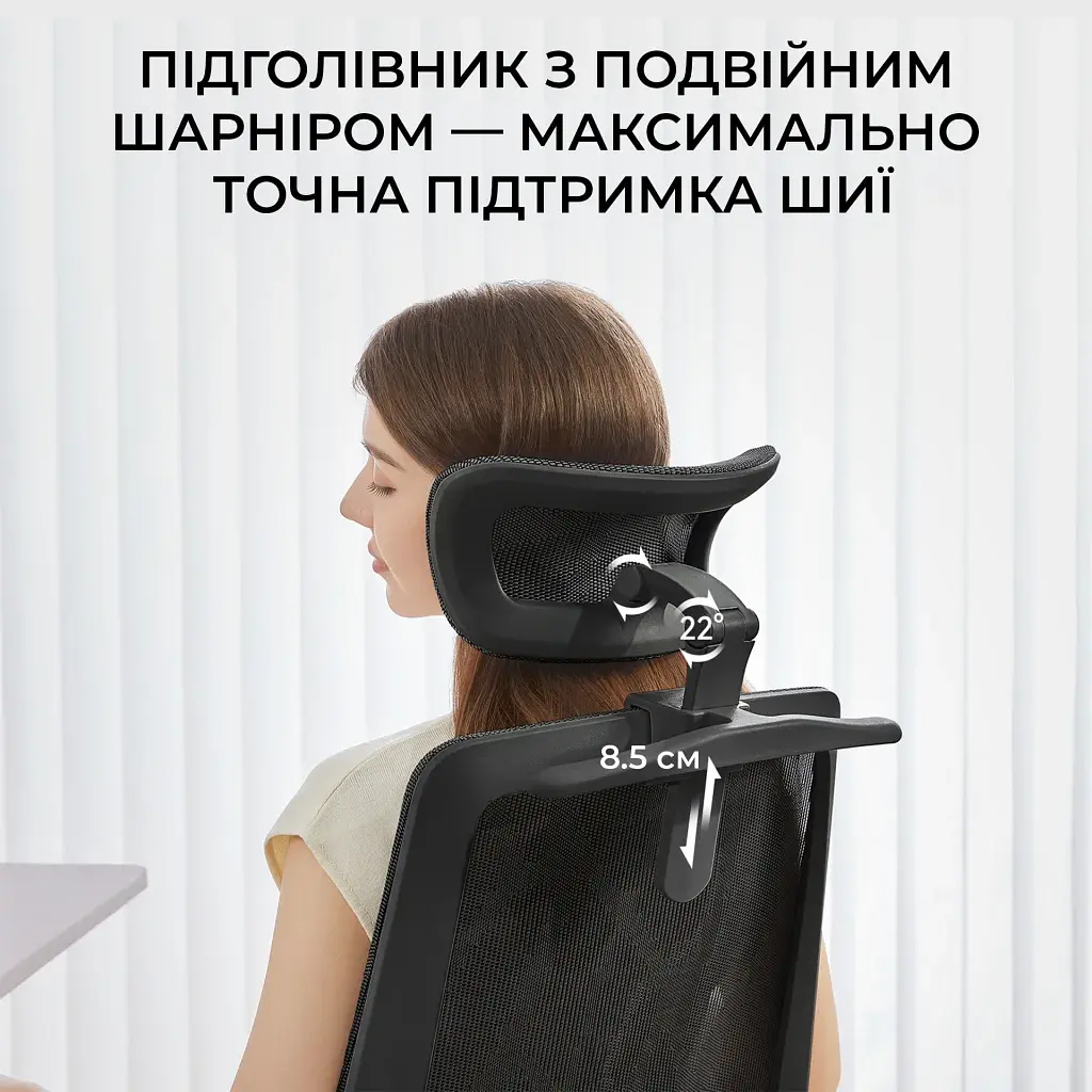 Офісне крісло Sihoo M59AS Mesh Black (M59AS-M302) - фото 11