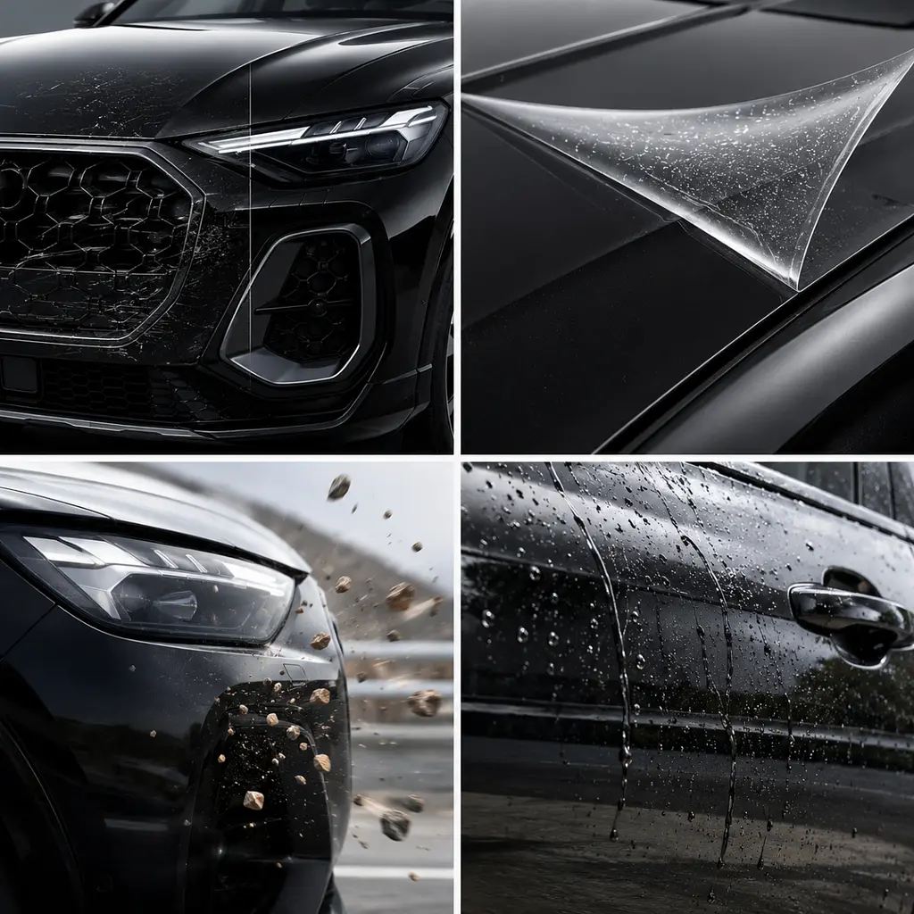 Антигравійна захисна бронеплівка за лекалами для Audi Q5 GU 2025- повний кузов - фото 2