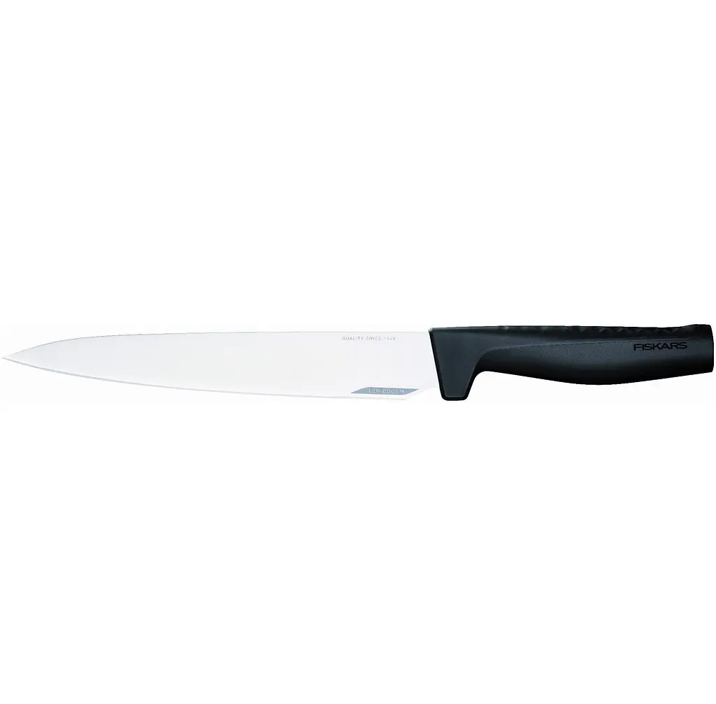 Нож кухонный для мяса Fiskars Hard Edge 21.6 см, нержавеющая сталь, пластик, черный kuh0014542 - фото 2