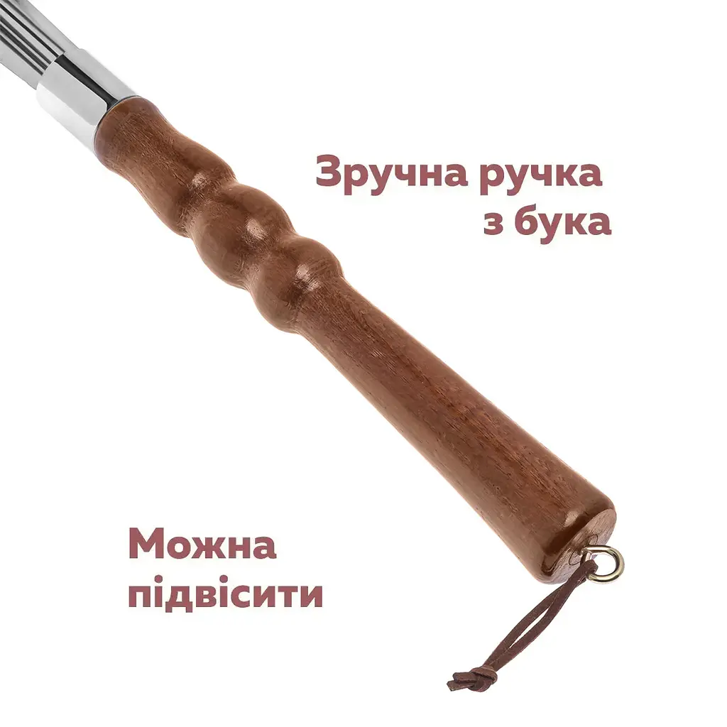 Ложка лопатка ріжок для взуття з дерев'яною ручкою 50 см 84037 - фото 10