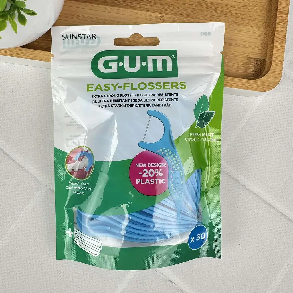 Флос-зубочистка Gum Easy Flossers Vit-E (з фтором), 30 шт.