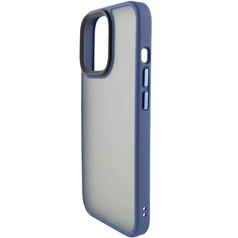 TPU+PC чохол Metal Buttons для Apple iPhone 14 Pro Max 6.7" Синій - фото 4