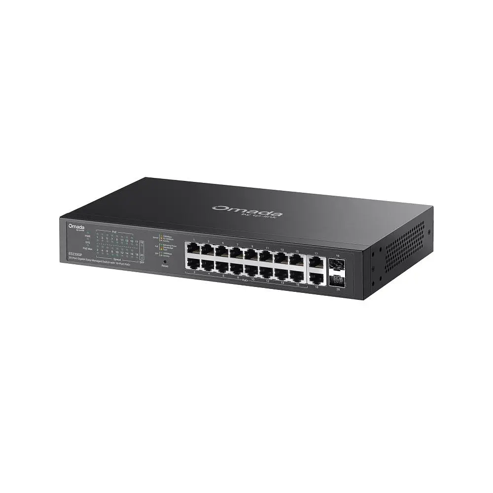 Комутатор TP-Link Omada ES220GP 20-Port Gigabit Smart PoE+ (ES220GP) - фото 5