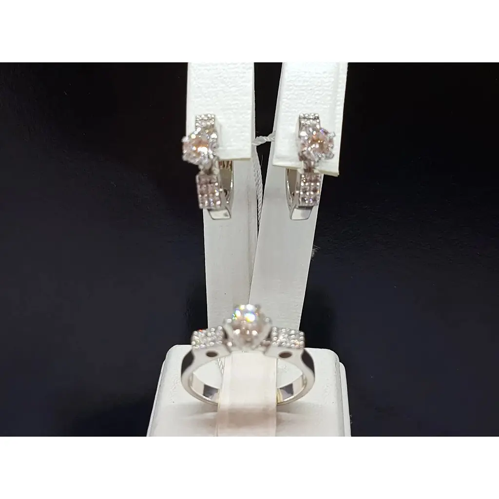 Золоті сережки Геліос з діамантами. Артикул 203184 - фото 6