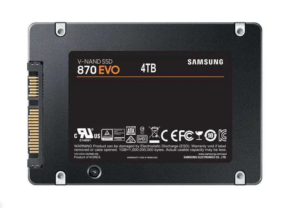 SSD накопичувач Samsung 870 EVO 4 TB (MZ-77E4T0BW) - фото 3