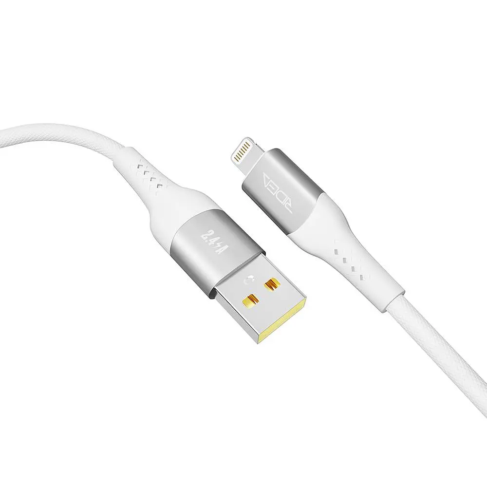 Кабель для подзарядки USB Ridea RC-US42 UltraStrong USB-Lightning 12W 5V/2.4A 1.2 м Белый - фото 5