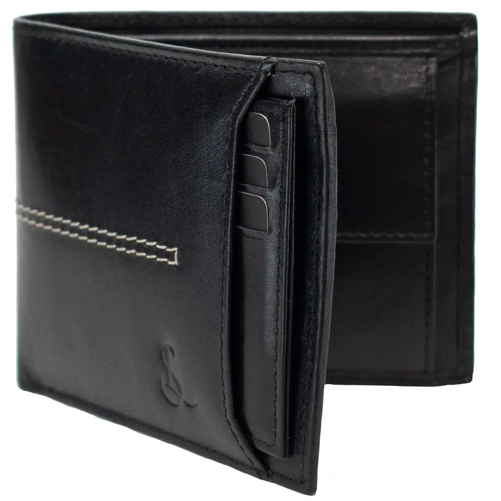 Портмоне чоловіче шкіряне Semi Line RFID Black (P8267-0) - фото 7