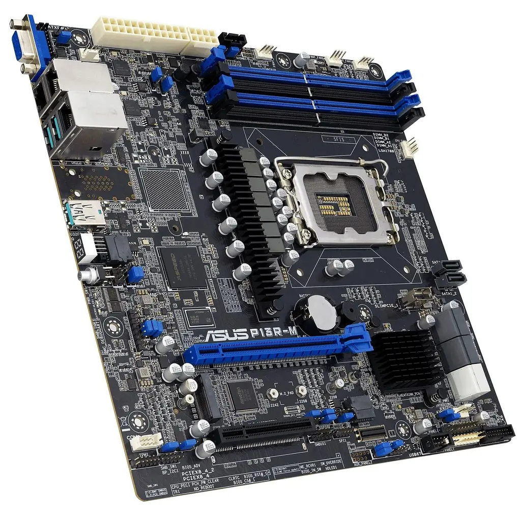 Материнська плата ASUS P13R-M (P13R-M) (Socket 1700, Intel C262, Micro-ATX) - фото 2