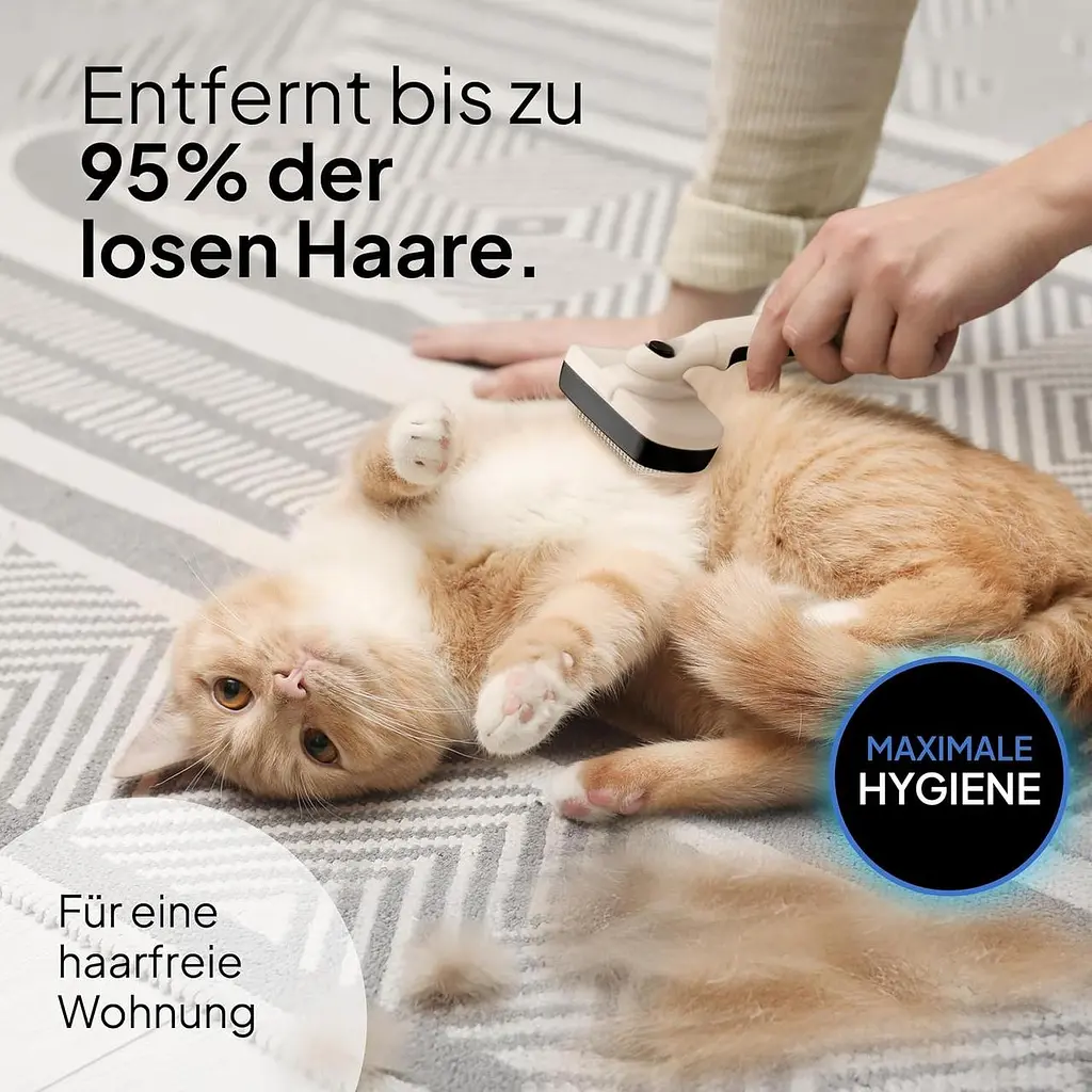 PRETTYPAW Pretty Paw (Beige) Професійний набір щіток для котів I Набір для догляду за кішками - 100% гігієна та комфорт - фото 6
