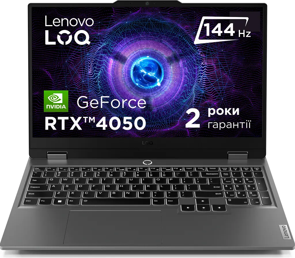 Ноутбук Lenovo LOQ 15IAX9 (83GS008FRA) Luna Grey 15.6"мі5-12450HX 16/1ТБ RTX 4050 - фото 2