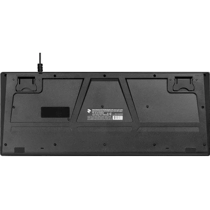 Клавіатура бездротова 2E KC1030 Smart Card Black USB (2E-KC1030UB) - фото 5