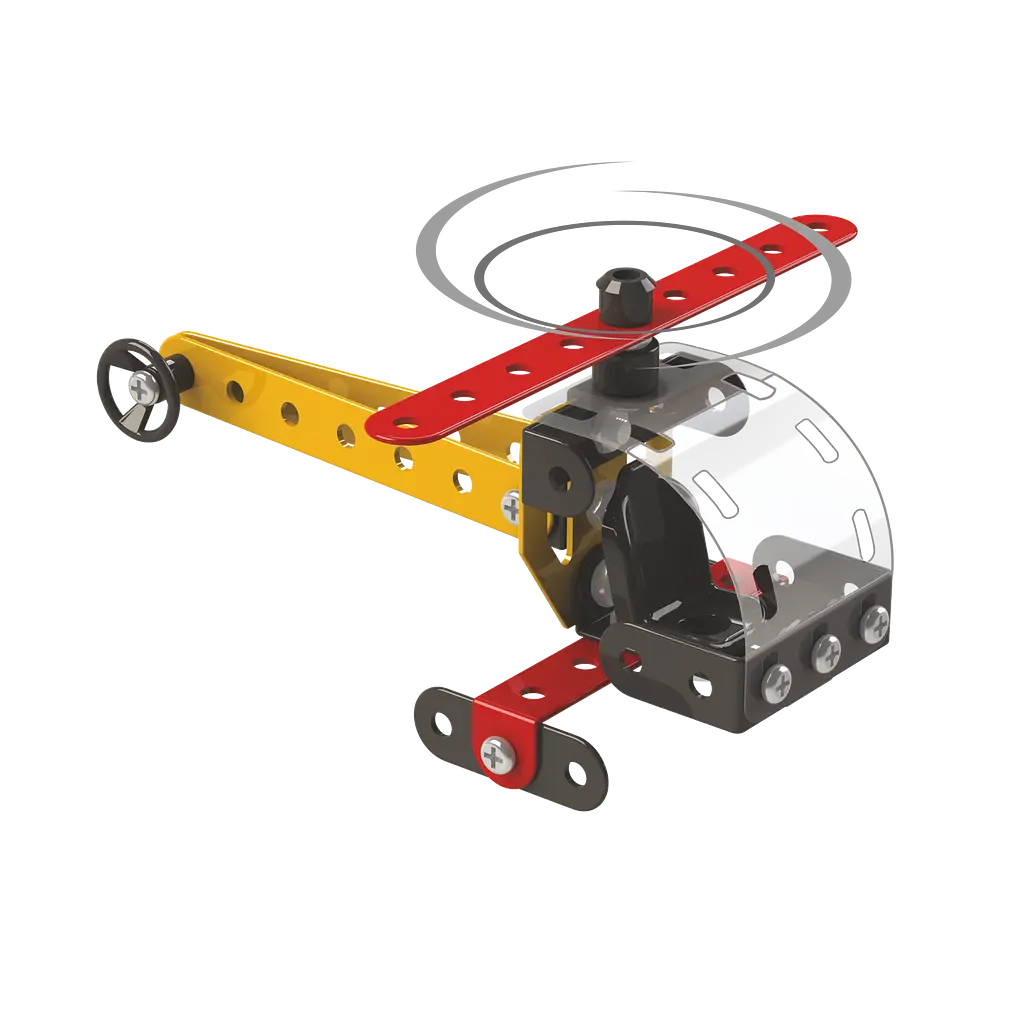 Конструктор Zephyr Mechanix Basic металлический развивающий 90 элементов 6 моделей - фото 6