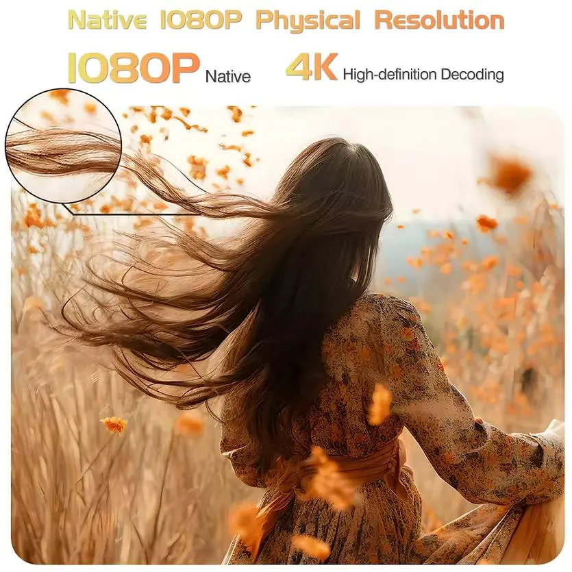 Портативный проектор Full HD TouYinger G5 с аккумулятором 15000 mAh XPRO (G5 (battery)_22399) - фото 12