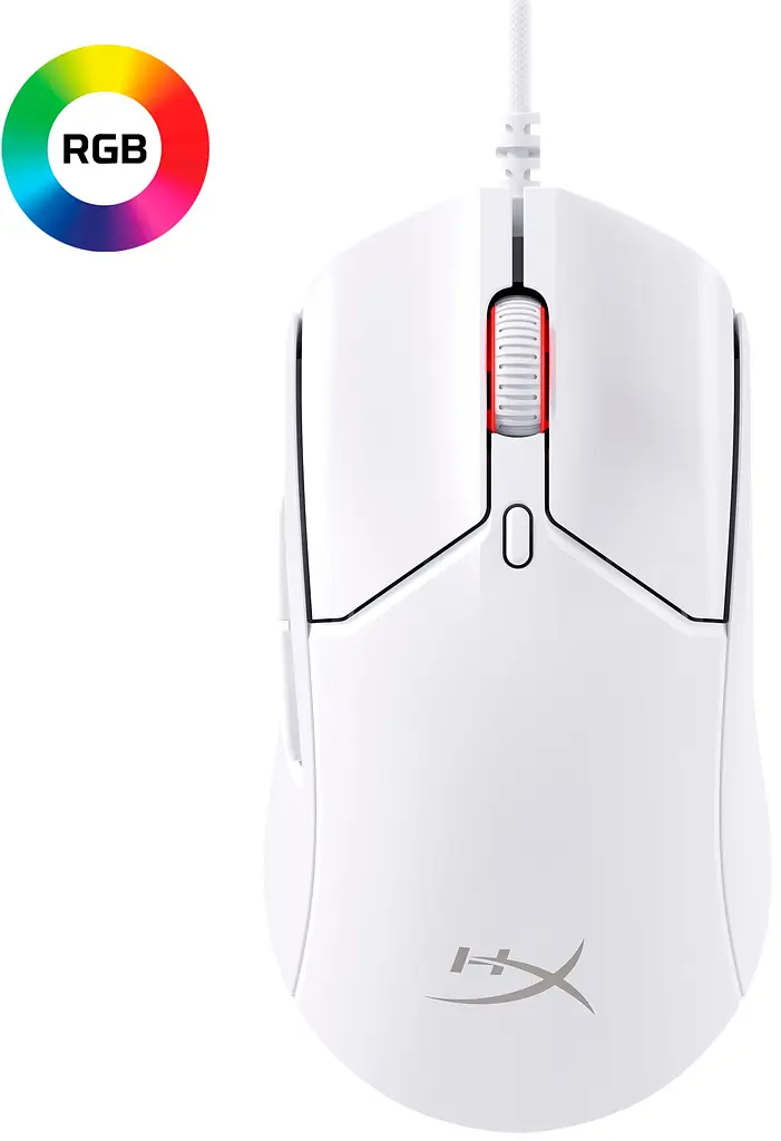 Комп'ютерна миша HyperX Pulsefire Haste 2 RGB USB-A USB білий teh0013998 - фото 4