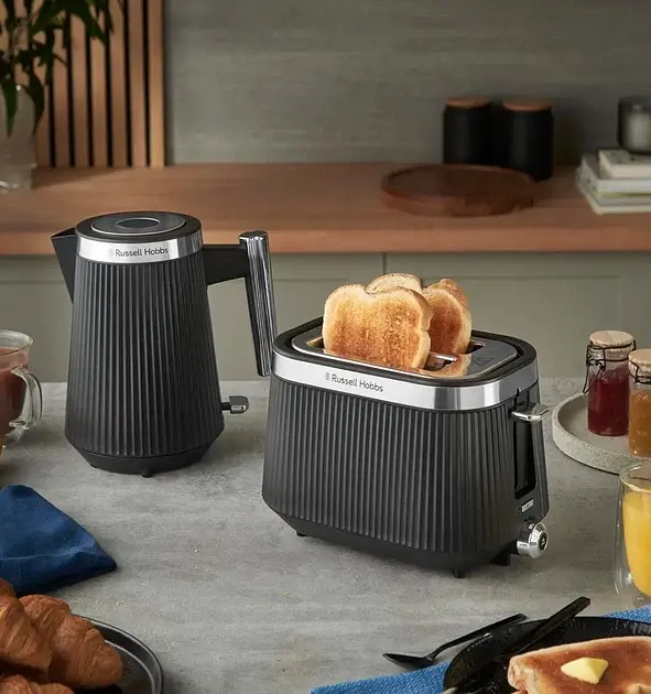 Тостер 26760-56/RH Bronte 2S Toaster Black Russell Hobbs teh0026447 - фото 6