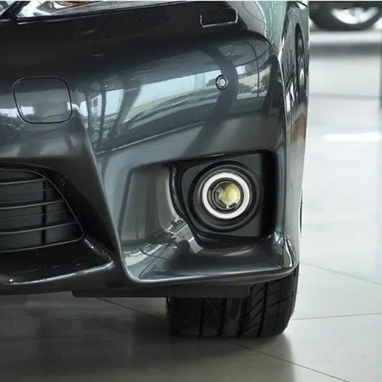 Протитуманні LED Фари круглі Лінза з ДХО D76 мм 12V 10W 7000K-COB Білий Світло 2 шт. (AG-2510 W) - фото 2
