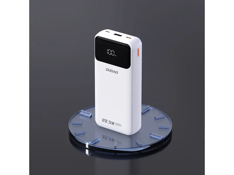 Зовнішній акумулятор (Power Bank) Dudao K15Pro 20000 mAh 22.5W White (6977196682447) - фото 4