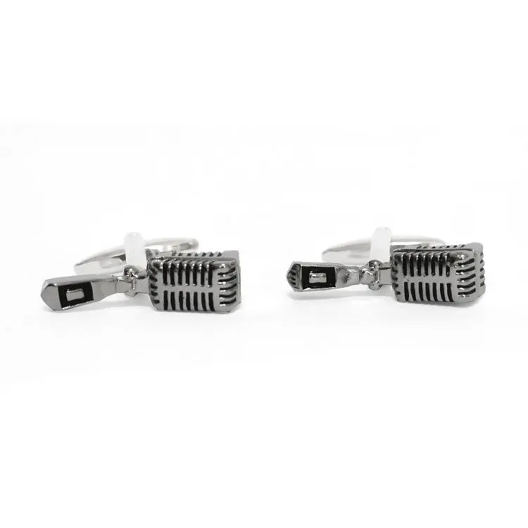 Запонки Ретро Мікрофон Handmade acs0005836 - фото 3