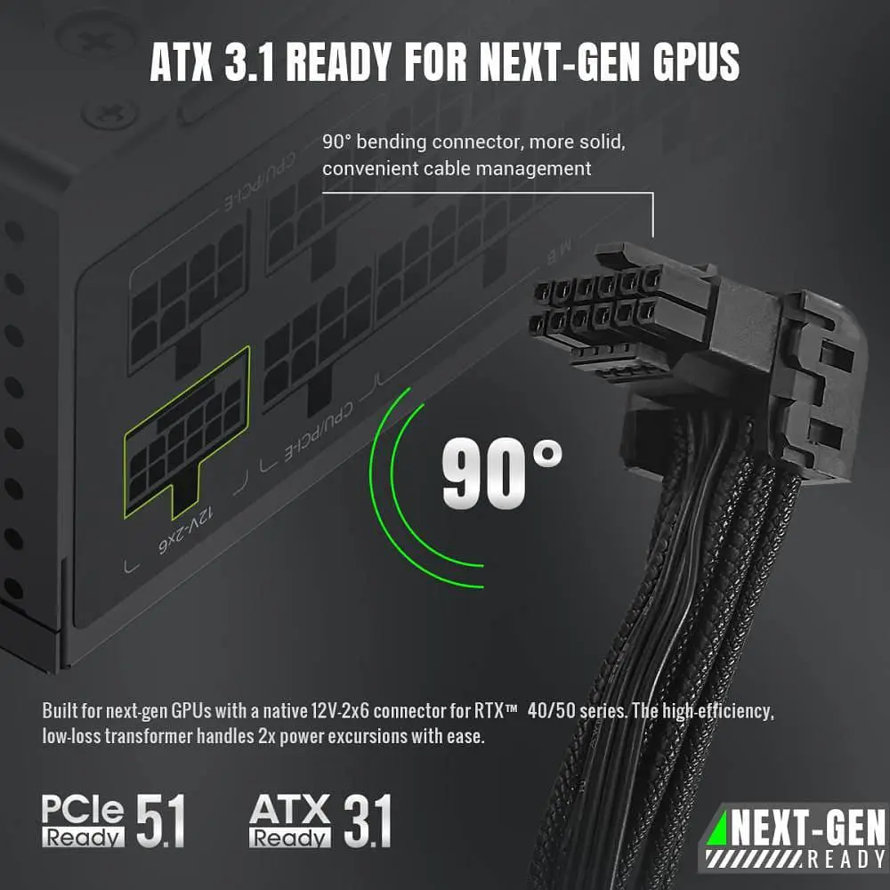 Блок питания GameMax GS 750G V25 750W SFX 80+ Gold (GS 750G V25) - фото 10