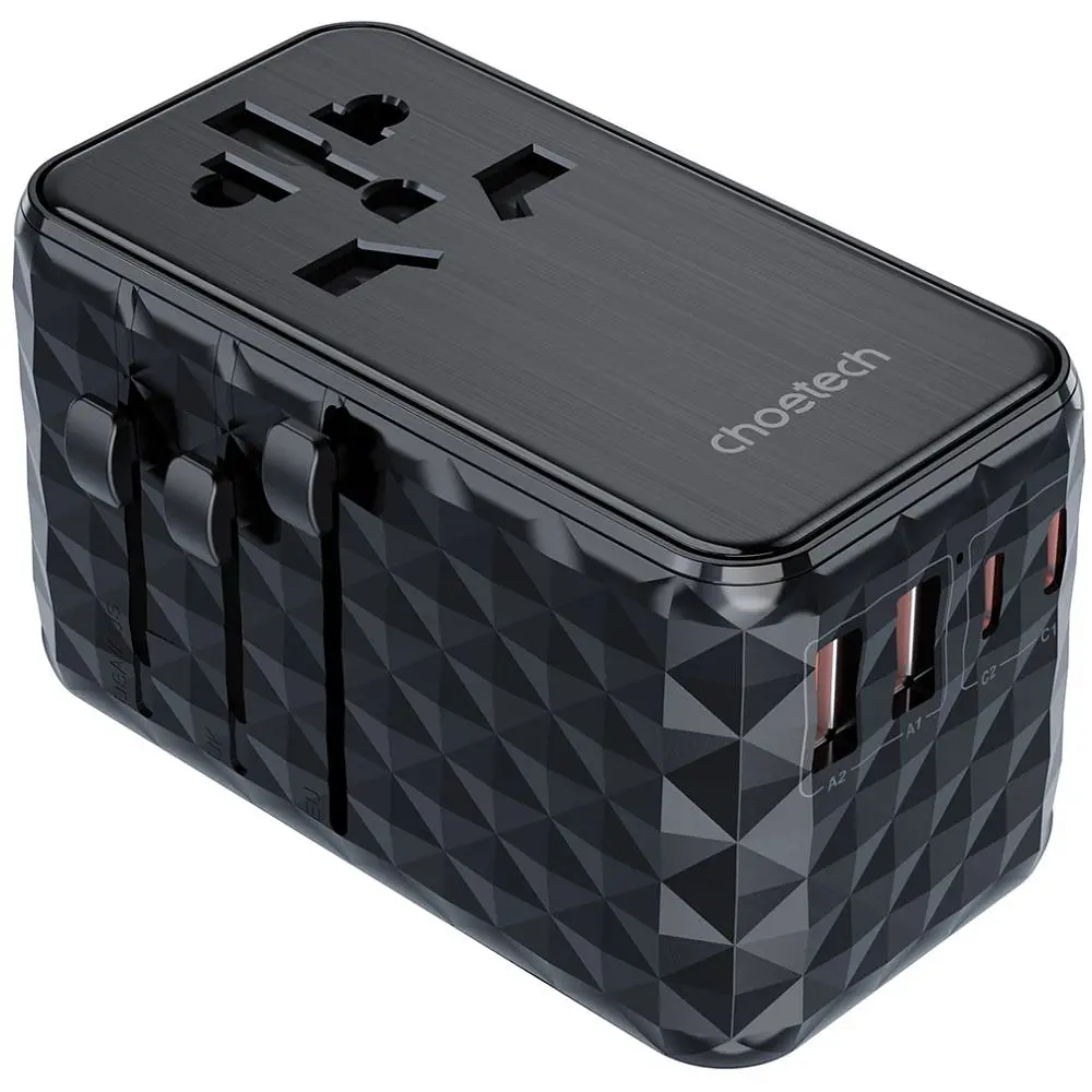 Зарядное устройство Choetech 4xUSB 100W PD (2хUSB-C+2хUSB-A) сharger diamond model черный (PD6028-BK) - фото 6
