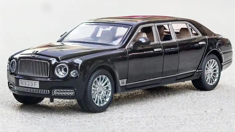 Колекційна металева модель седана АвтоЕксперт Bentley Mulsanne з інерцією, світлом та звуком 1:24 - фото 5