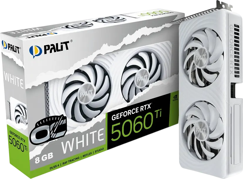 Відеокарта GeForce RTX 5060 Ti 8GB Palit White OC (NE7506TU19P1-GB2062M) - фото 4