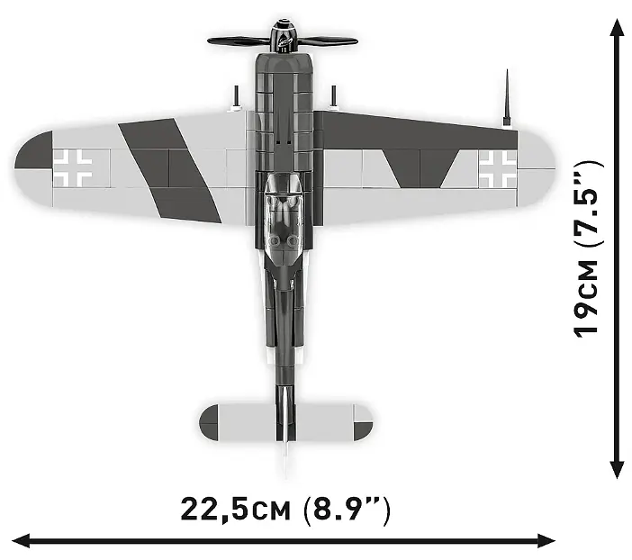 Конструктор дитячий літак Focke-Wulf Fw 190 F-8 COBI 5871 - фото 6