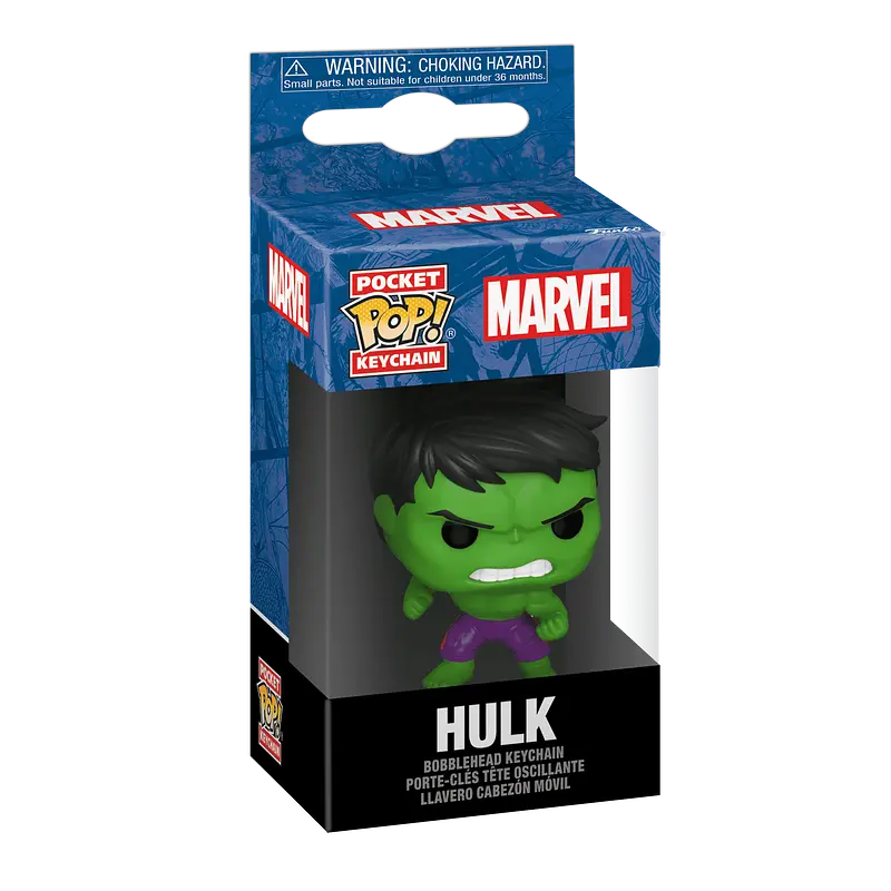 Фігурка-брелок Funko Pop Marvel Hulk 4 см (M H K1420) - фото 3