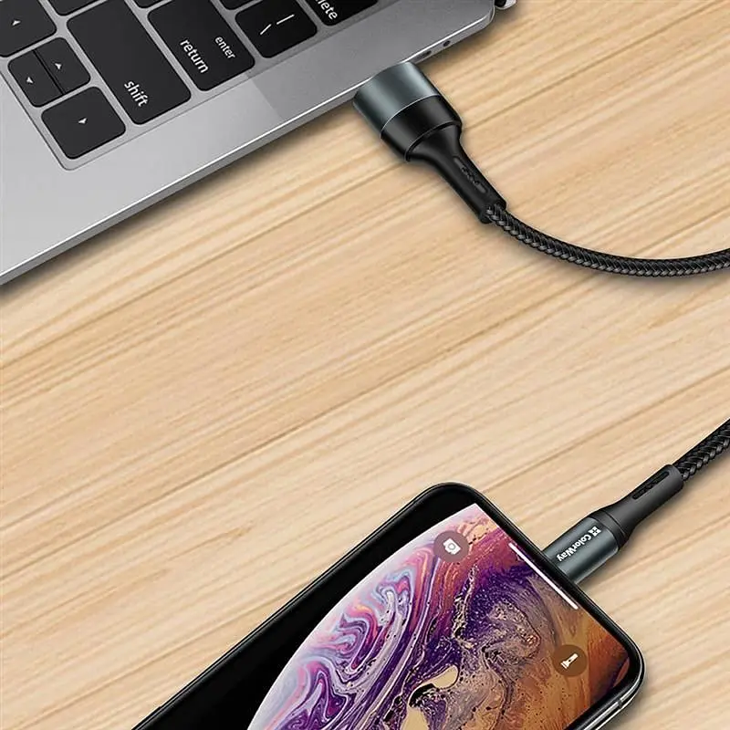 Кабель ColorWay USB - micro USB (M/M), Nylon, 2.4 А, 1 м, Black (CW-CBUM045-BK) - фото 9