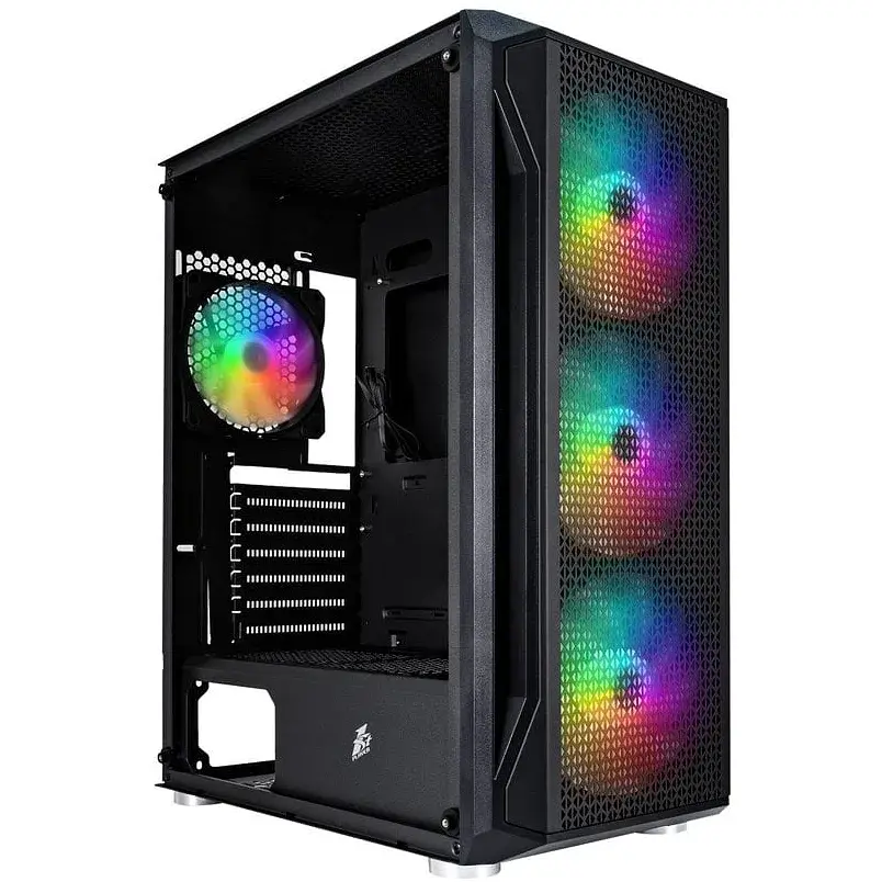 Корпус 1stPlayer X4-4F1 Black 600W - фото 7