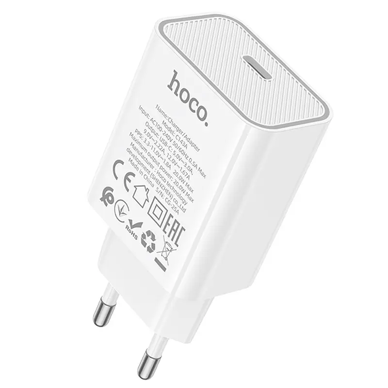 СЗУ Hoco C143A Benefit PD20W (1USB-C) - фото 4