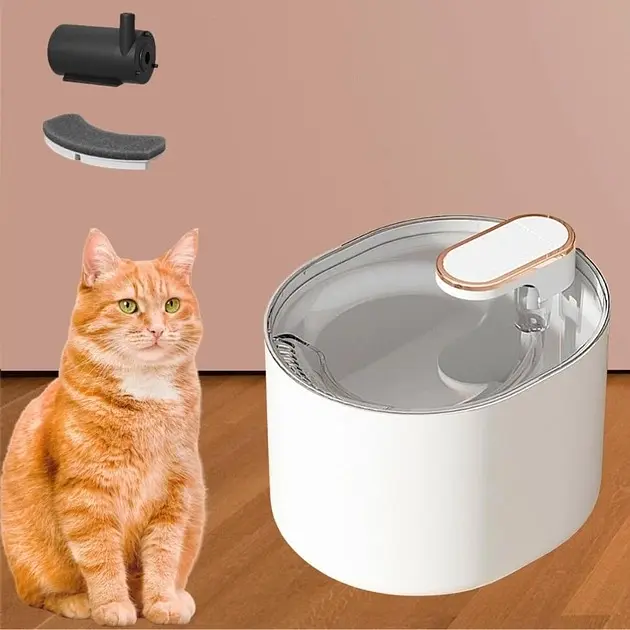 Автоматична напувалка для тварин 3л фонтан для котів та собак Pet water dispenser UKC білий - фото 3